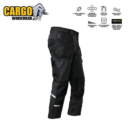 Stallone Polyester Stretch Trousers Cargo 1132
