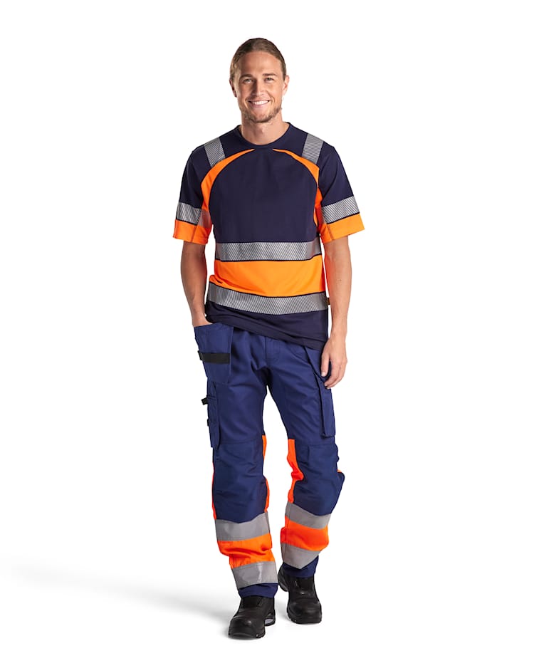 Hi-Vis Trousers Stretch Blaklader 1558