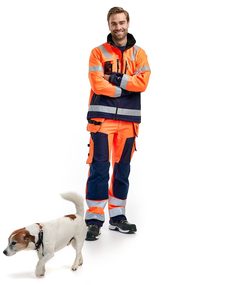 Hi-Vis Softshell Handwerkerhose Blaklader 1567