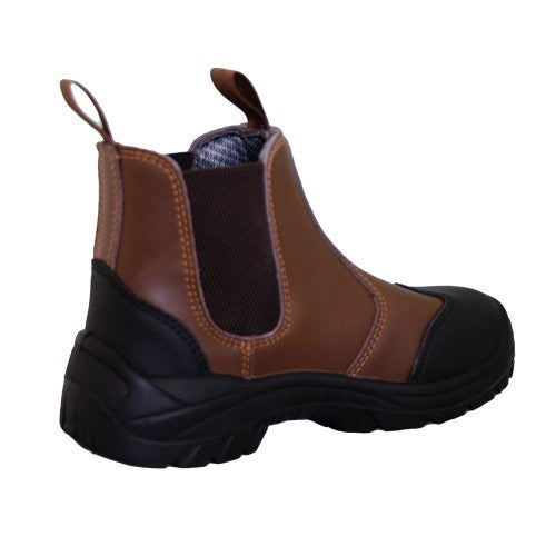Dealer Slip-On Waterproof Safety Brown Boot S3 SR FO Cargo 3046