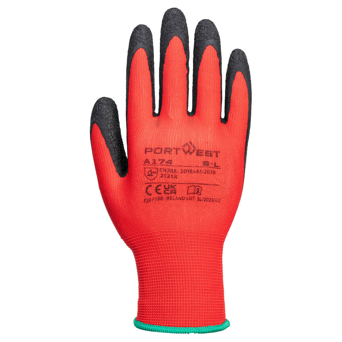Grip 13 Latex Crinkle Glove Portwest A174