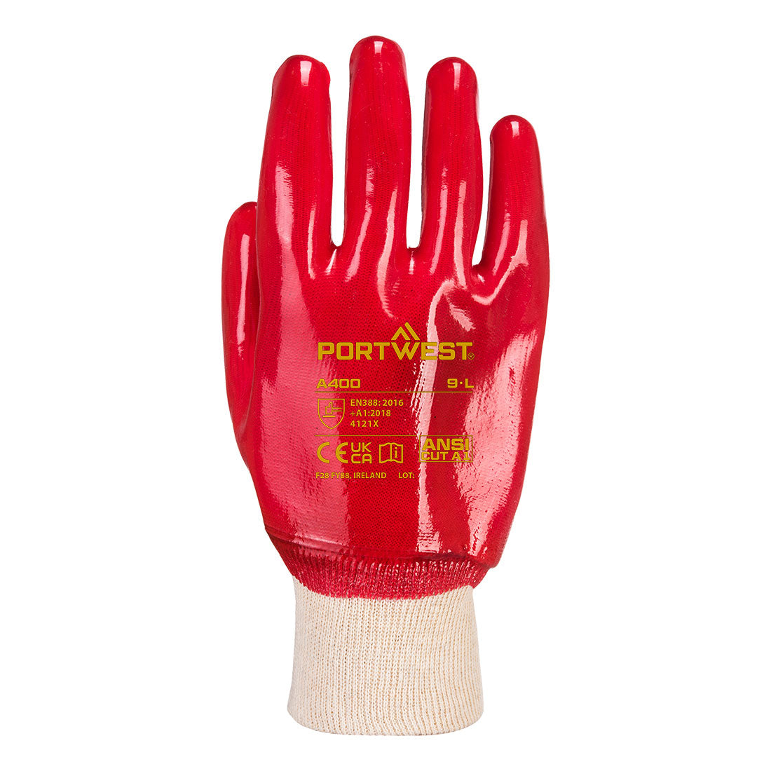 Grip PVC Knitwrist Portwest A400