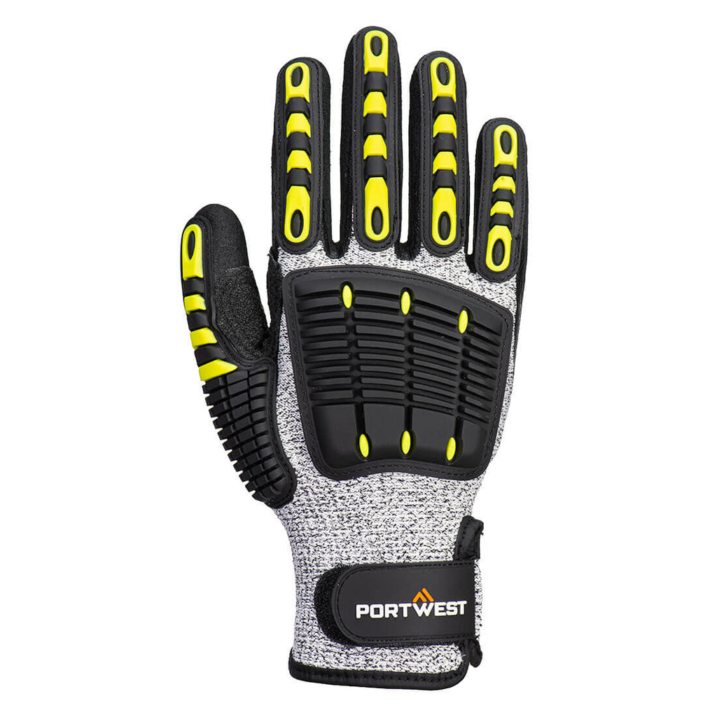Gants Portwest A722 IMPACT C13 en Nitrile avec Paume Renforcée et texturée
