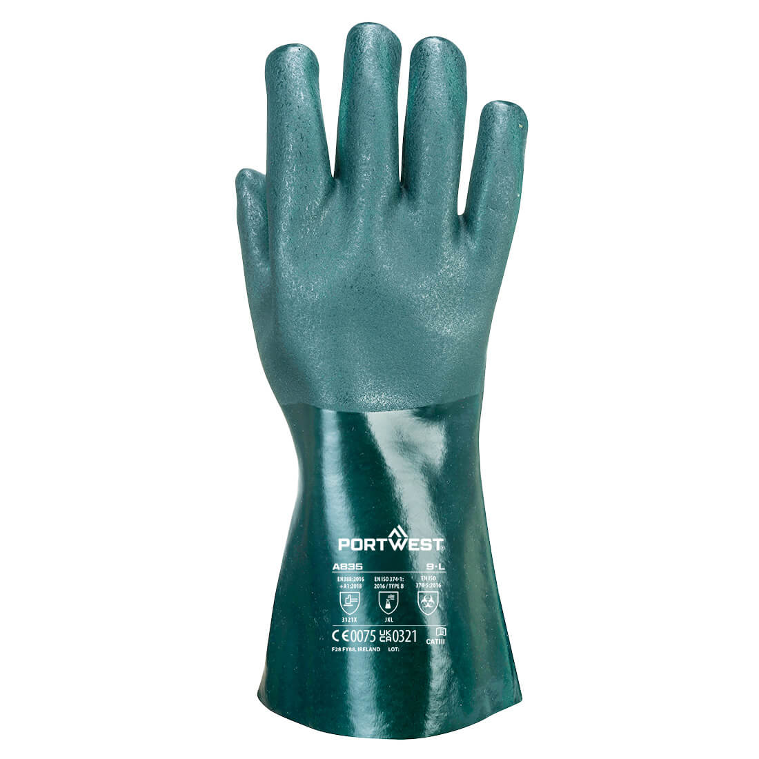 Chem 350 PVC Double Dipped Gauntlet Portwest A835