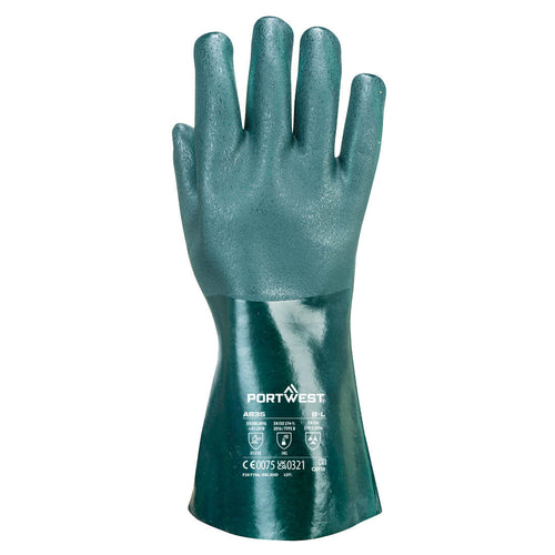 Chem 350 PVC Doppelt getauchte Schutzhandschuhe Portwest A835