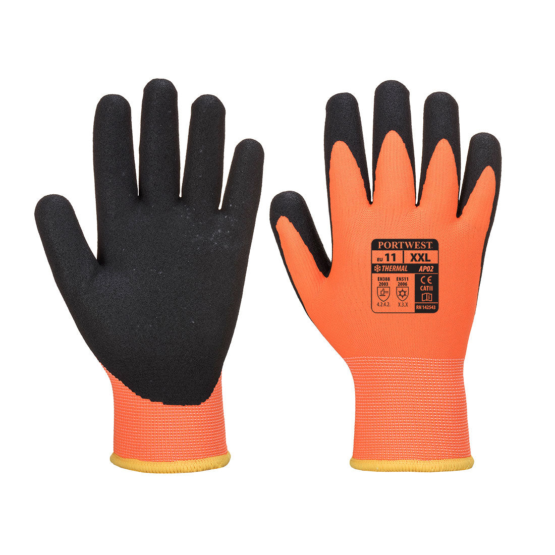 Cold 10 Nitrile Sandy Liquid Repellent Glove Portwest AP02