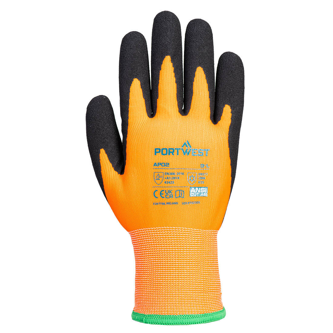 Cold 10 Nitrile Sandy Liquid Repellent Glove Portwest AP02