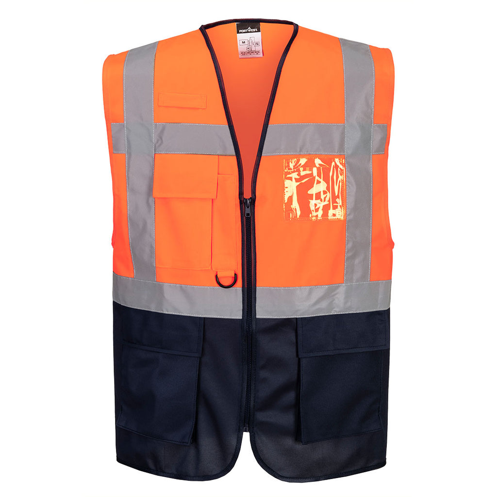 Warsaw Hi-Vis Contrast Executive Vest Portwest C476