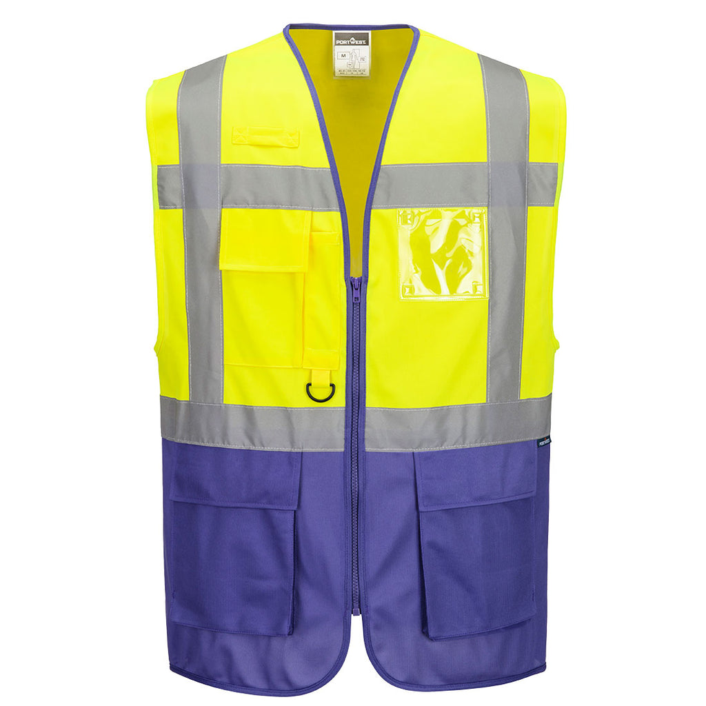 Warsaw Hi-Vis Contrast Executive Vest Portwest C476