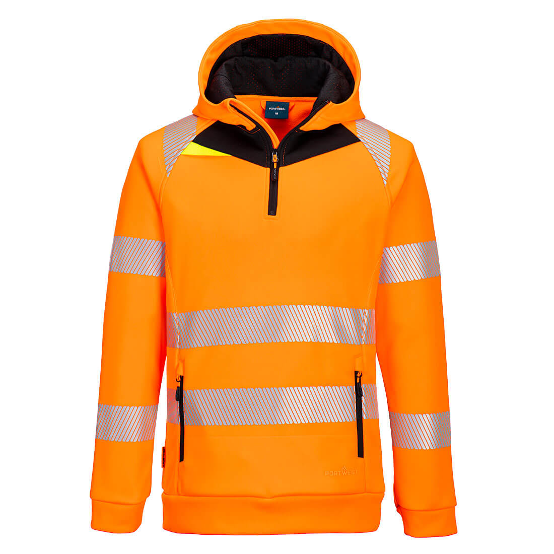 DX4 Hi-Vis 1/4 Zip Hoodie Portwest DX482