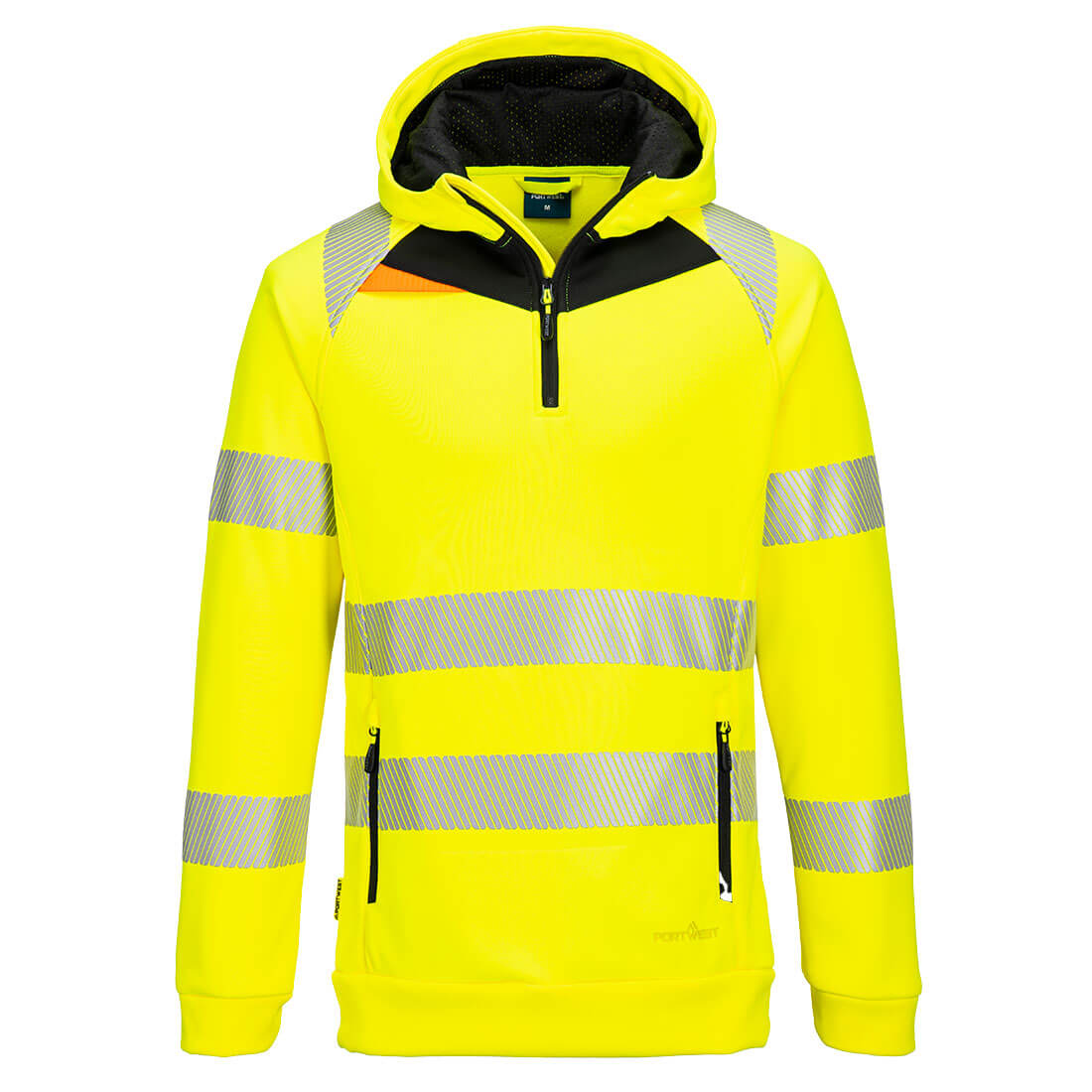 DX4 Hi-Vis 1/4 Zip Hoodie Portwest DX482
