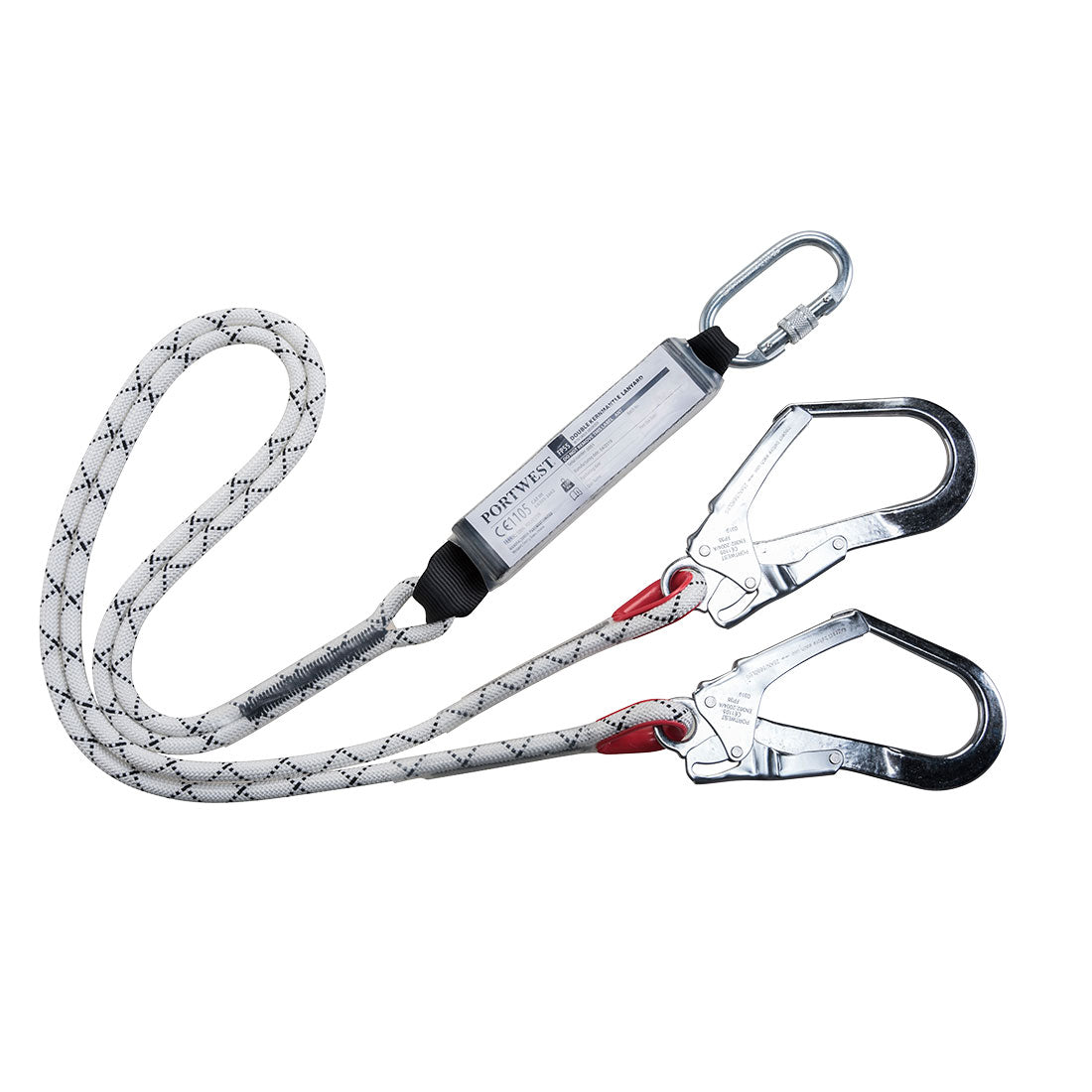 Double Kernmantle 1.8m Lanyard With Shock Absorber Portwest FP55