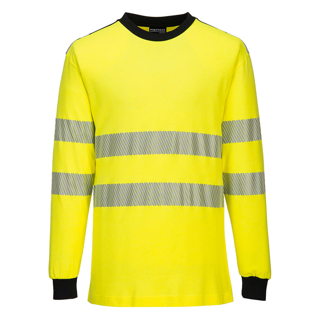 PW3 Modaflame Knit Hi-Vis FR Long Sleeve Portwest T-Shirt FR701