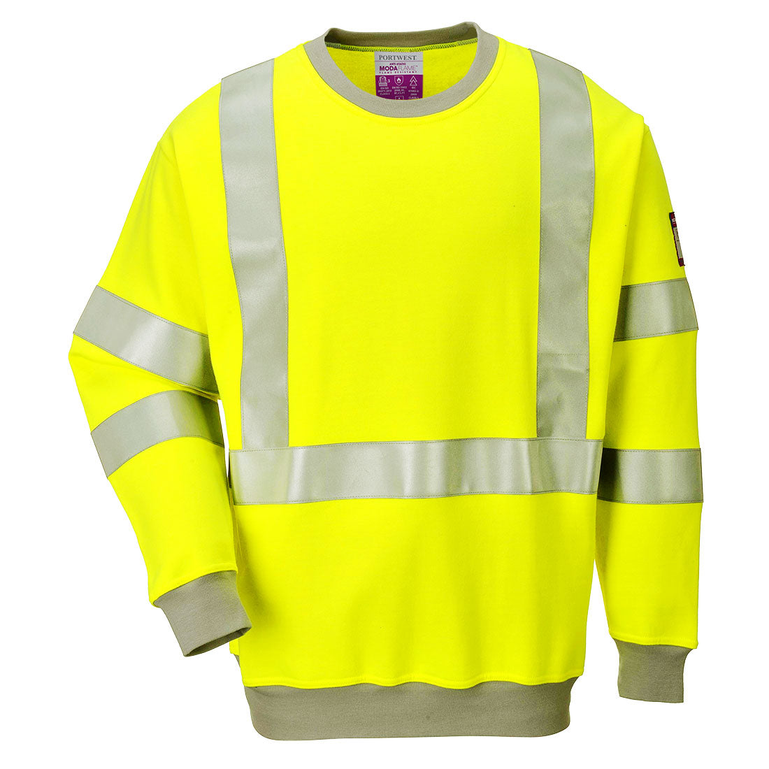 Modaflame Knit  Hi-Vis FR Sweatshirt Portwest FR72
