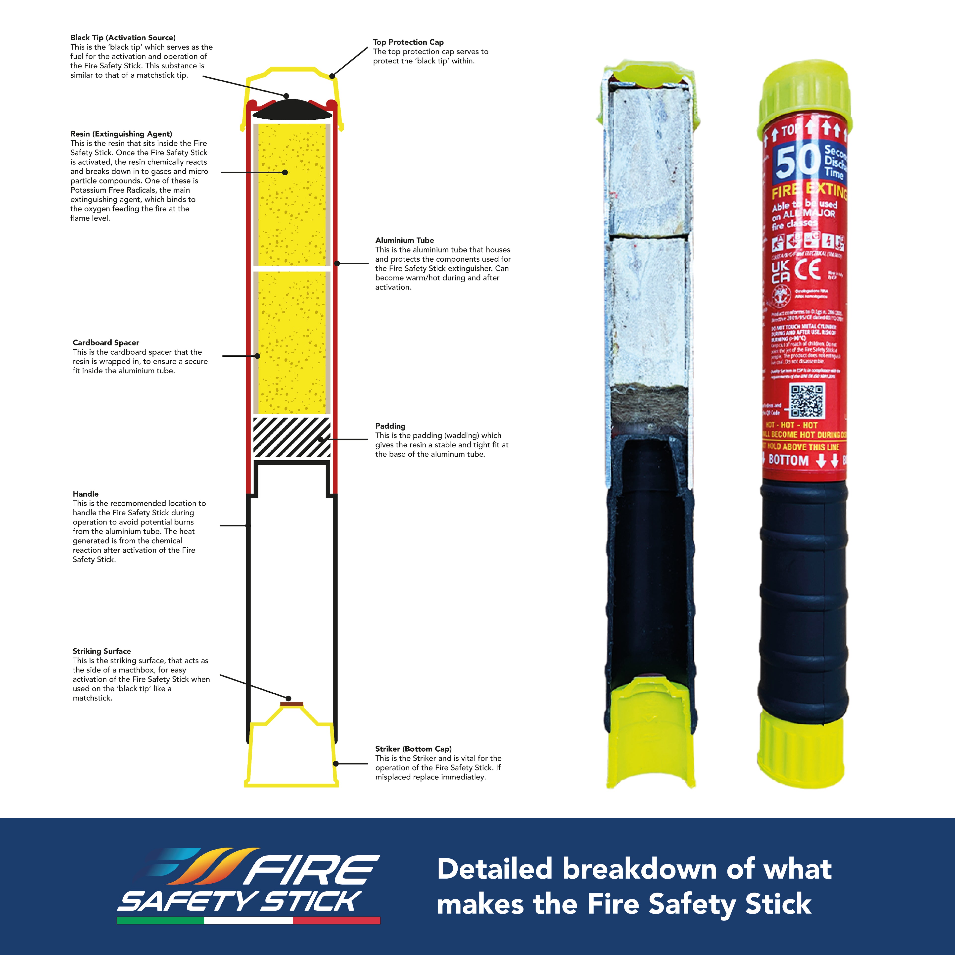 Fire Safety Stick 100 second