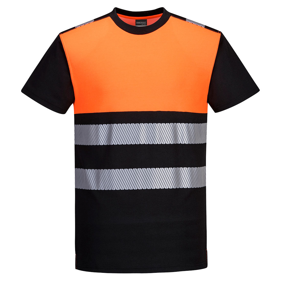 PW3 Hi-Vis Baumwolle Komfort Klasse 1 T-Shirt K/A Portwest PW311