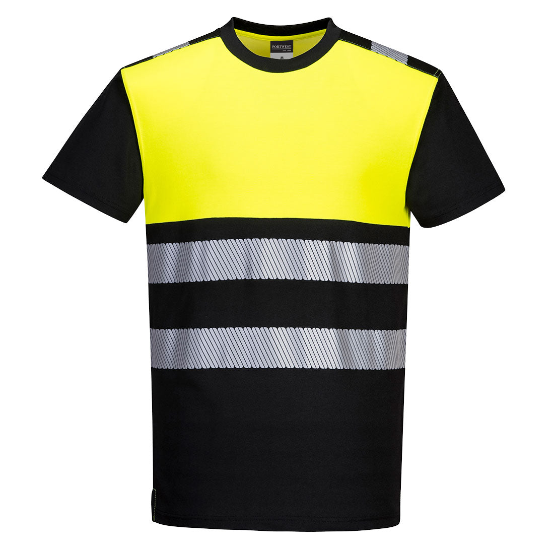PW3 Hi-Vis Baumwolle Komfort Klasse 1 T-Shirt K/A Portwest PW311