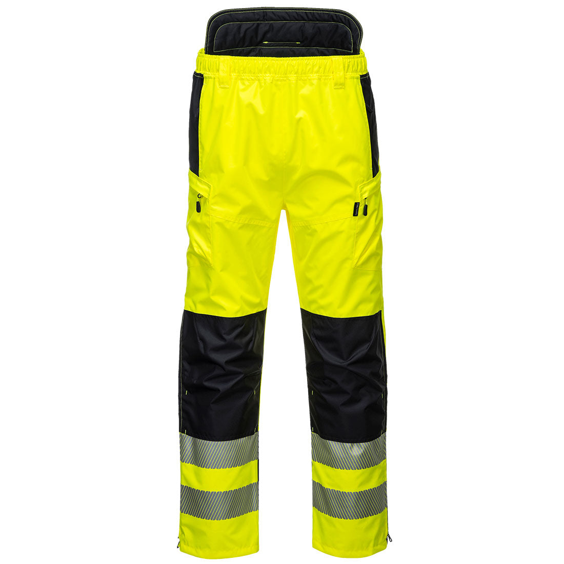 PW3 Hi-Vis Extreme Rain Trousers Yellow/Black Portwest PW342
