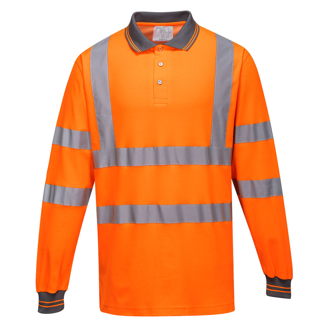 Hi-Vis Cotton Comfort Polo Shirt L/S Portwest S271