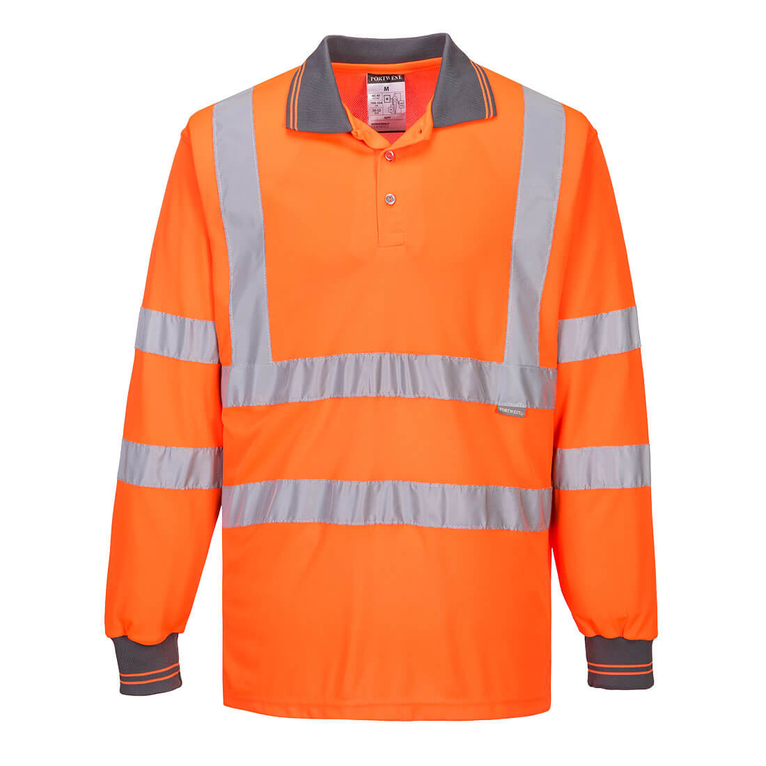 Hi-Vis Polo Shirt L/S Portwest S277