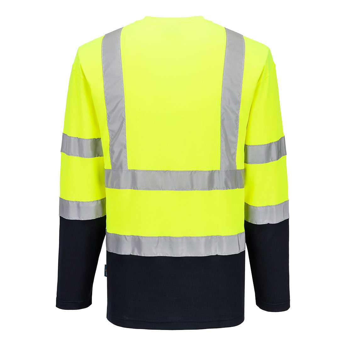 Hi-Vis Cotton Comfort Contrast T-Shirt L/S Portwest S280