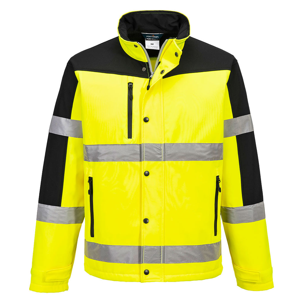 Hi-Vis Contrast Softshell (3L) Portwest S429