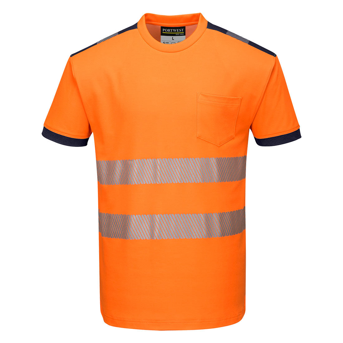 PW3 Hi-Vis Baumwolle Komfort T-Shirt K/A Portwest T181