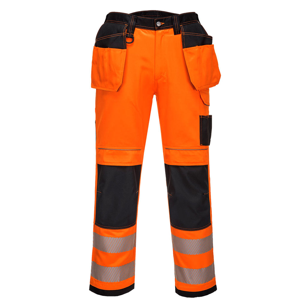PW3 Pantalon de travail haute visibilité avec poches holster Portwest T501