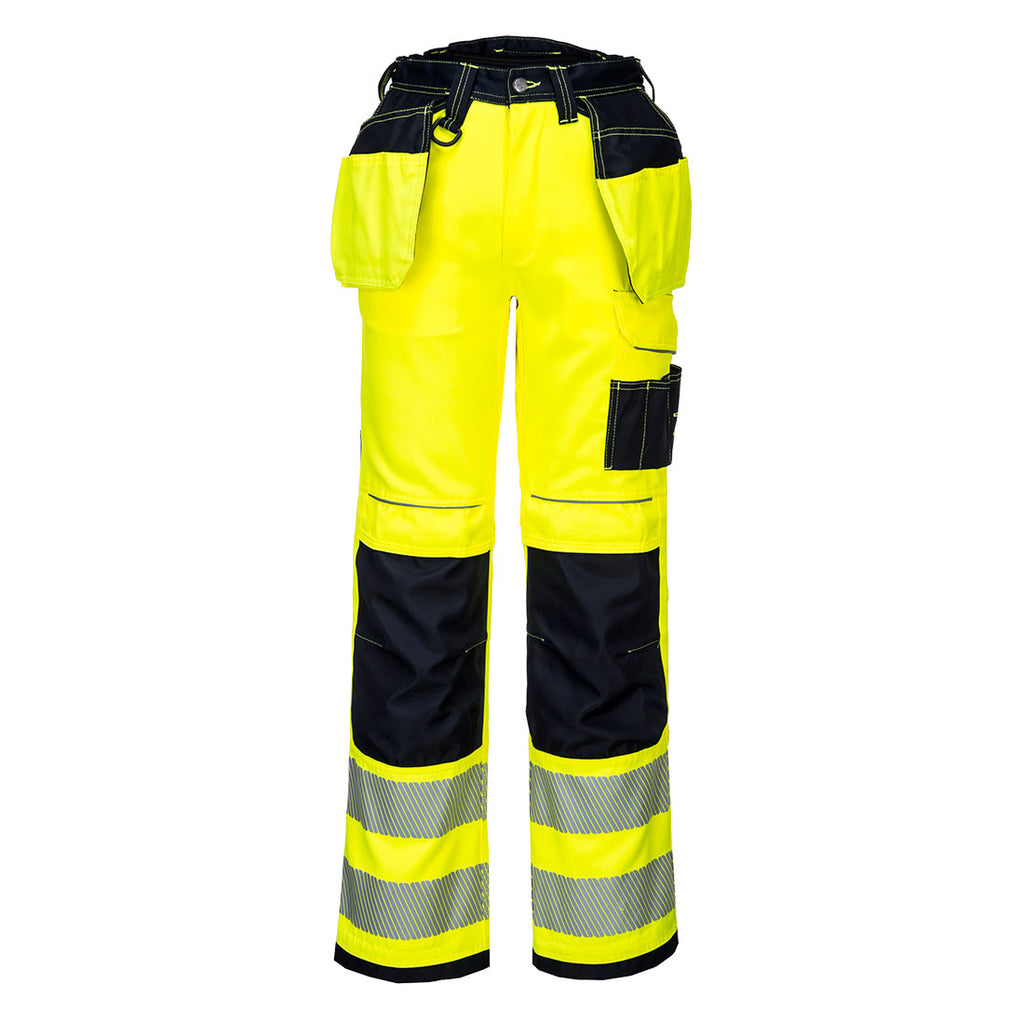 PW3 Pantalon de travail haute visibilité avec poches holster Portwest T501