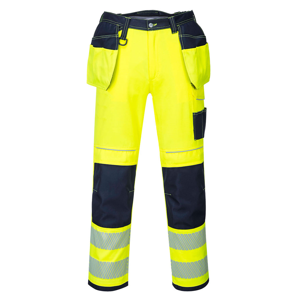 PW3 Pantalon de travail haute visibilité avec poches holster Portwest T501