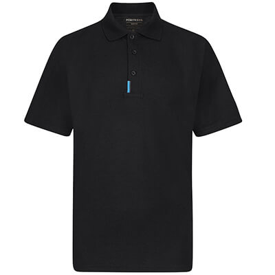 Men's Hi-Vis Reflective Polo Work Shirt – UPF 40+ Polycotton Portwest T720