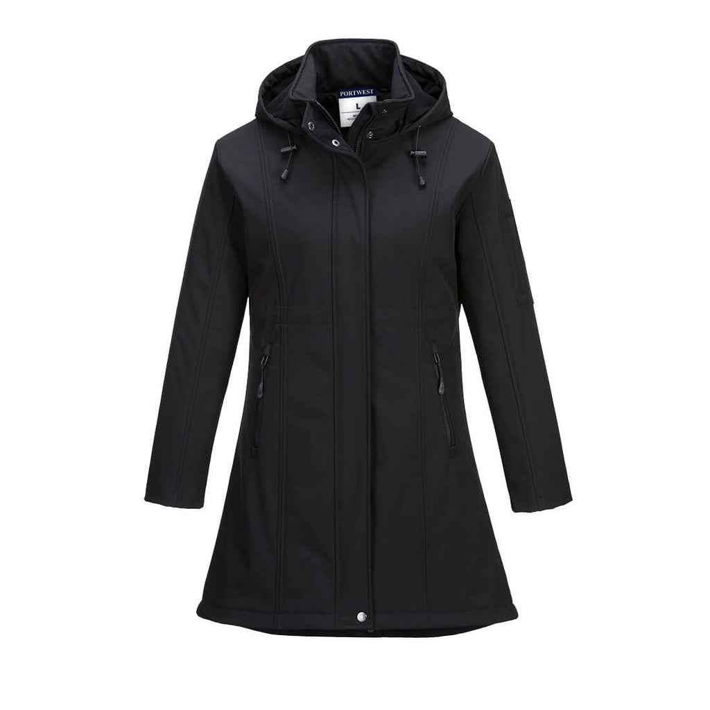 Carla Women's Hooded Softshell Jacket (3L) Portwest TK42