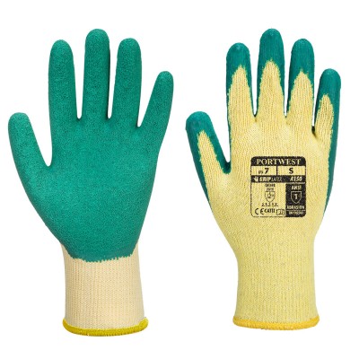 A150 - Classic Grip Glove - Latex  Green
