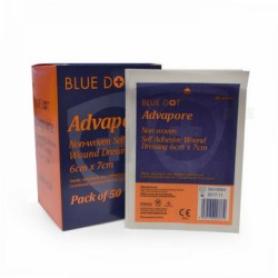 Advapore Adhesive Wound Dressing 6cm x 7cm (50) Box