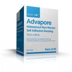 Advapore Adhesive Wound Dressing 7cm x 8cm (Box of 50)