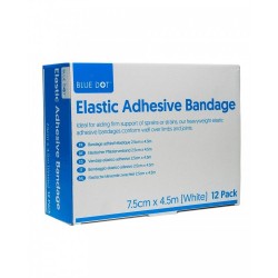 Blue Dot Elastic Adhesive Bandage 7.5cm x 4.5m (EAB) Box of 12