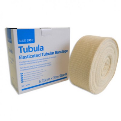 BLUE DOT Tubular Bandage Size B 6.25cm x 10m Elastic Support