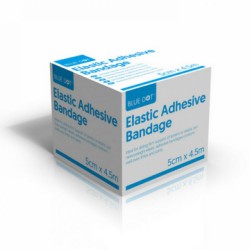 Blue Dot Elastic Adhesive Bandage 5cm x 4.5m (EAB) Boxed