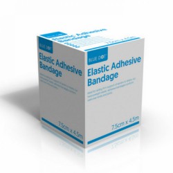 Blue Dot Elastic Adhesive Bandage 7.5cm x 4.5m (EAB) Boxed