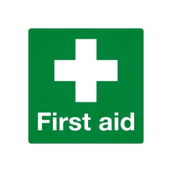 First Aid Box Stickers 10cm x 10cm