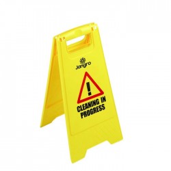 Wet Floor Sign - Caution Wet Floor/Cleaning in Progress