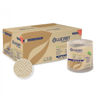 Eco Natural Lucart Hand Roll -2Ply 155Mtr x 6
