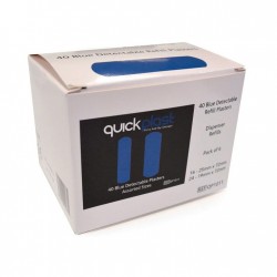 Quickplast Blue Detectable Plasters Refill Pack of 6