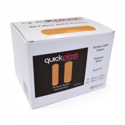 Quickplast Fabric Plasters Refill Pack of 6