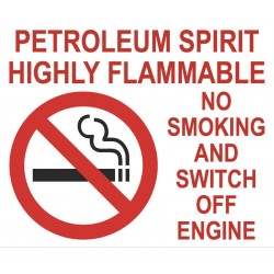Highly Flammable Switch Off Engine